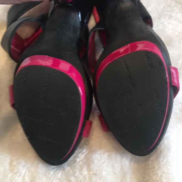 BGBG Hot Pink / Black Sexy Stiletto. Never Worn. 7 - Picture 6 of 7